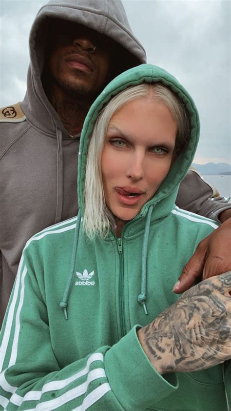 Jeffree Star and Boyfriend Andre Marhold Pose In Rainbow 